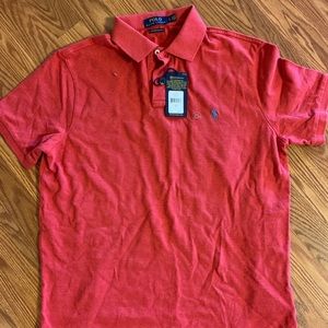 Polo Ralph Lauren Large red NWT Custom Slim Fit